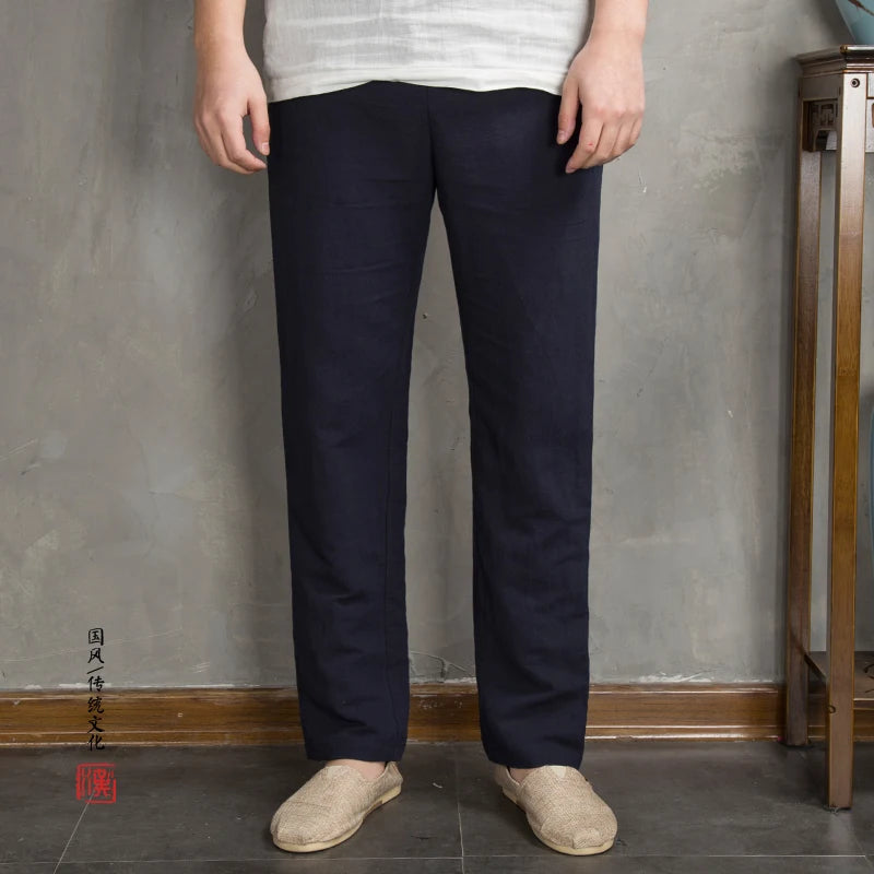 Cosmo loose lenin pants