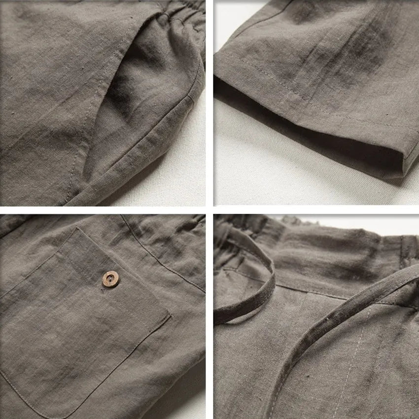 Cosmo loose lenin pants