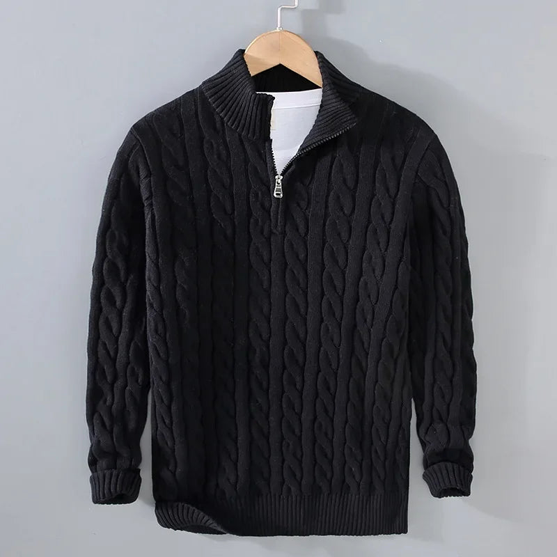 Kingsmen Half Knitted Sweater