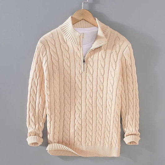 Kingsmen Half Knitted Sweater