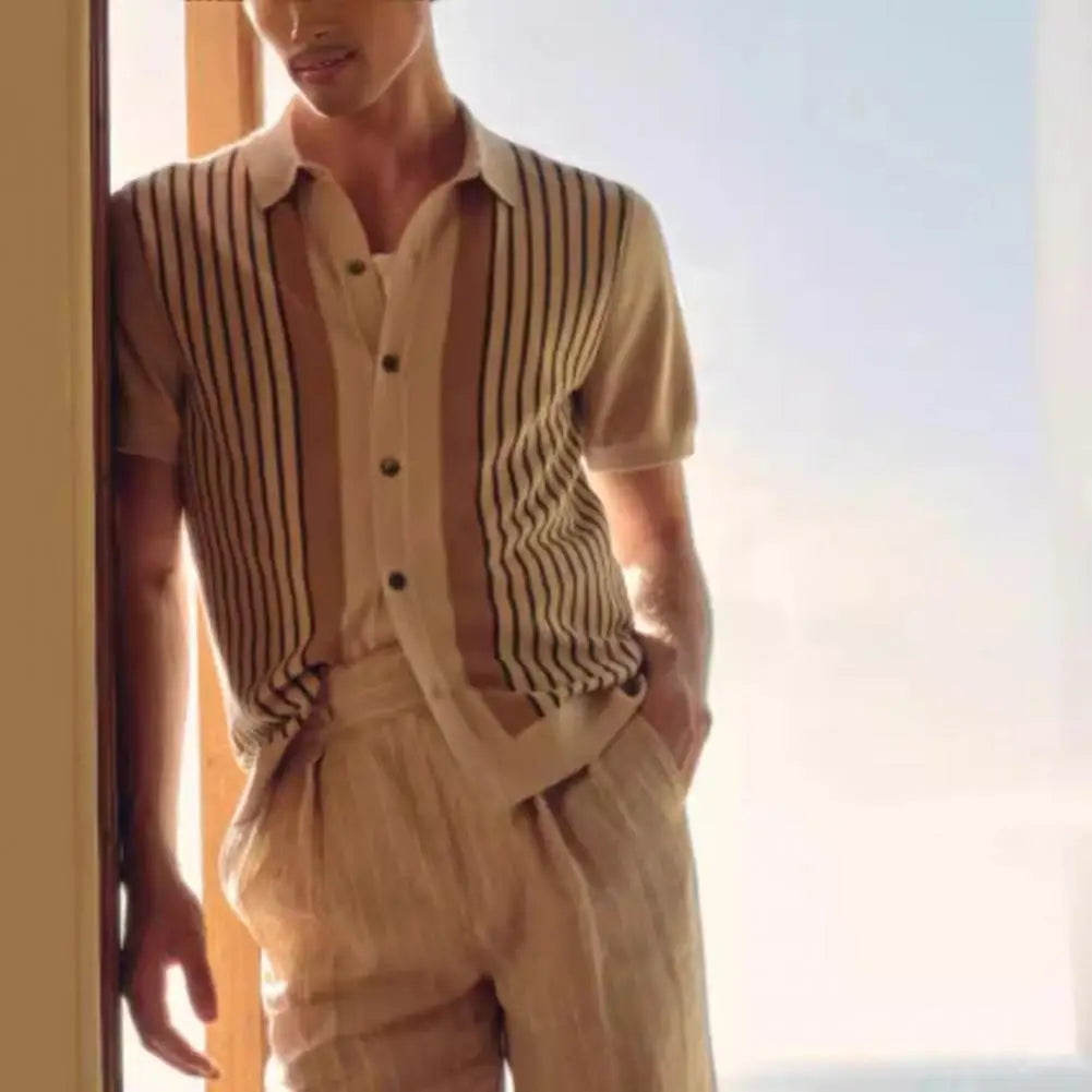 Cardigan Short-sleeve Shirt
